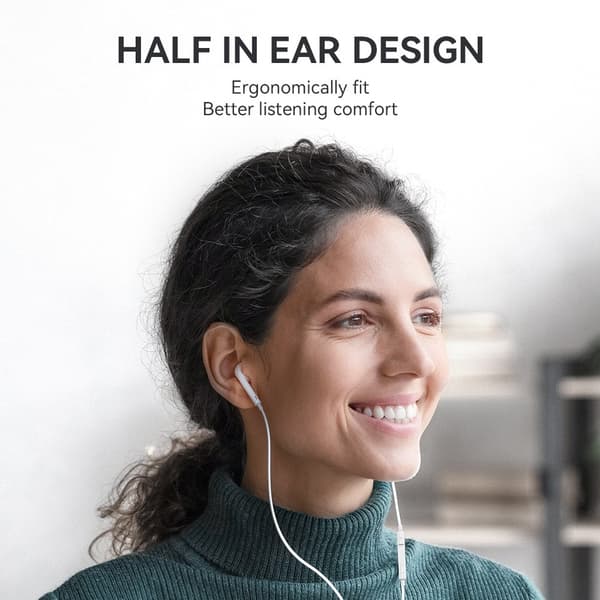 Til iPhone 18/17/16/15 kompatible USB-C In-Ear Høretelefoner med Mikrofon EarPods