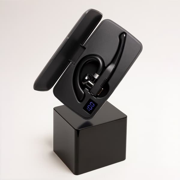 Forever BH-100 Bluetooth 5.4 Headset 12 timmars samtalstid, laddningsfodral