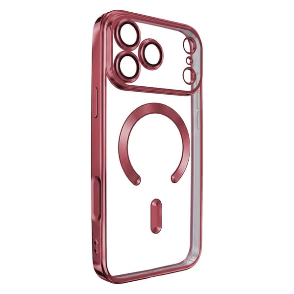 iPhone 18 Pro Max / iPhone 17 Pro Max MagSafe-kompatibelt Chrome Cover DarkCherry