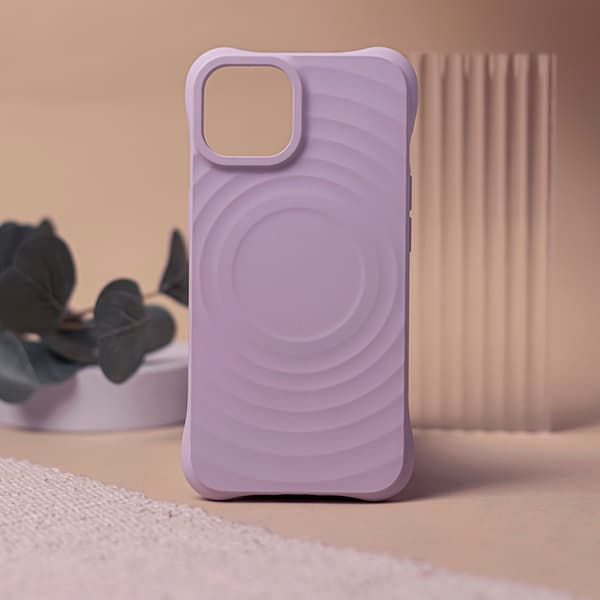 iPhone 16 Plus - MagSafe kompatibel Circle Mag Cover Lyslilla