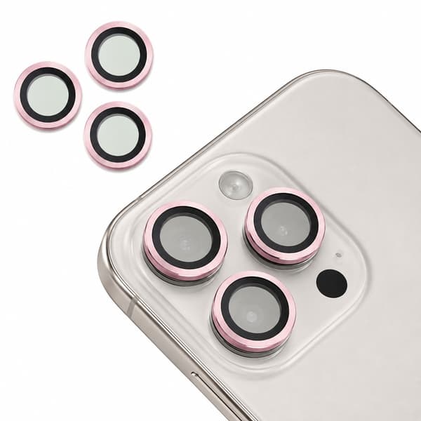 3-pak iPhone 16 Pro / iPhone 16 Pro Max - 9H kamerabeskyttelsesglas