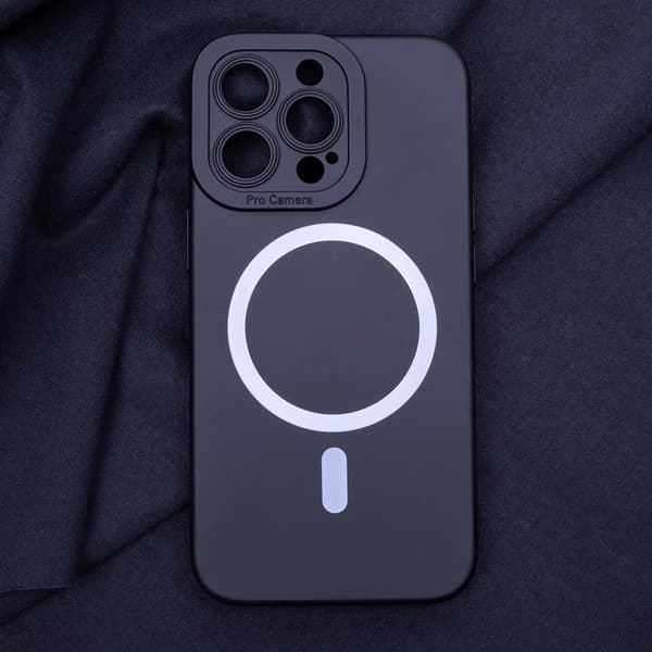 iPhone 16 Plus - Magasafe Silikone Slankt Blødt Cover Sort