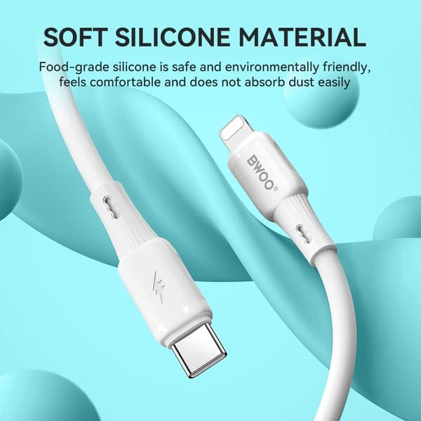 27W iPhone Hurtigopladning USB-C til Lightning Kabel Dataoverførsel 480Mbps