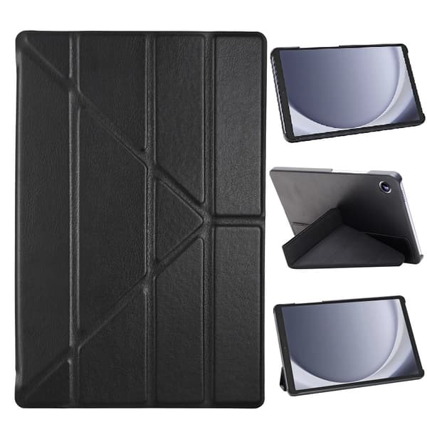 Essentials Samsung Galaxy Tab A9 / Tab A11 - Slim Booklet Case - Svart