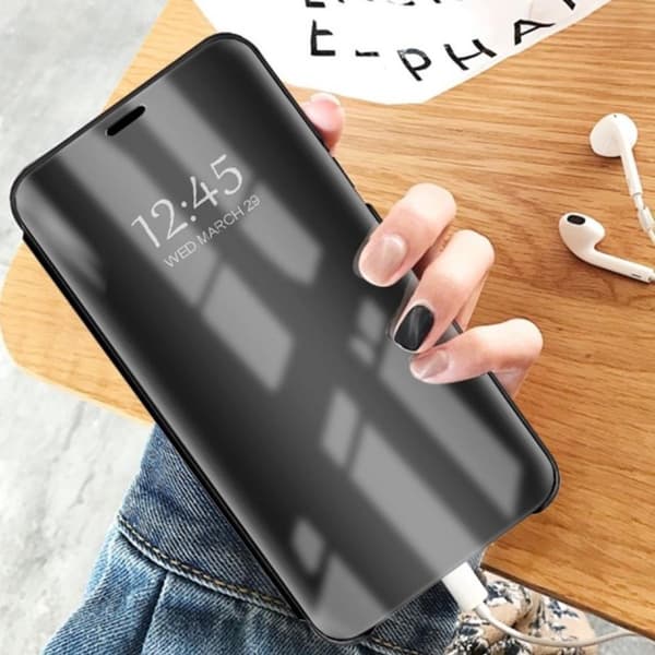 Clear View Cover til Samsung Galaxy S23 5G - Sort