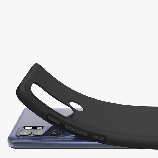 Nothing Phone 3a - Mat Silikone TPU Blødt Cover - Sort