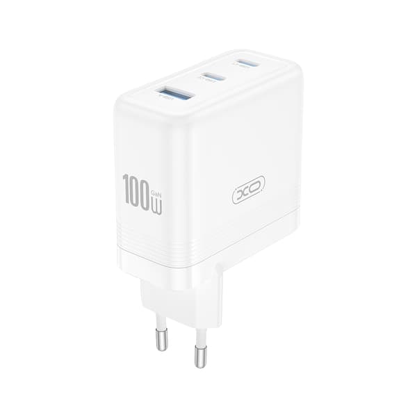 100W Hurtigoplader PD 2XUSB-C / USB til Mobiltelefon, Tablet og Bærbar Computer
