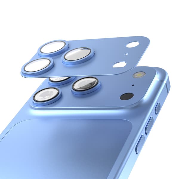 iPhone 18 Pro / 18 Pro Max – Etteri Fuld Kamerabeskyttelse 9H – Sky Blue
