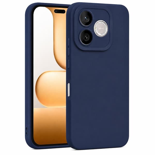 Honor 600 Lite - Matt TPU Mjuk Skal - Mörkblå