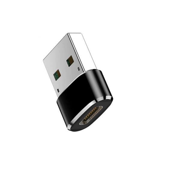 USB-C til USB-A Adapter OTG Adapter til Mobil, Tablet & Laptop Sort