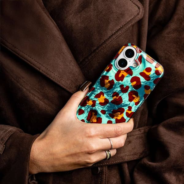 iPhone 17 Pro - Pearl Shine Animal pattern skal - Crazy Cheetah