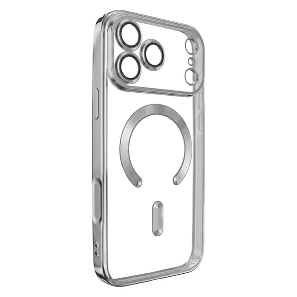iPhone 18 Pro Max / iPhone 17 Pro Max - MagSafe-kompatibelt Chrome Skal - Silver