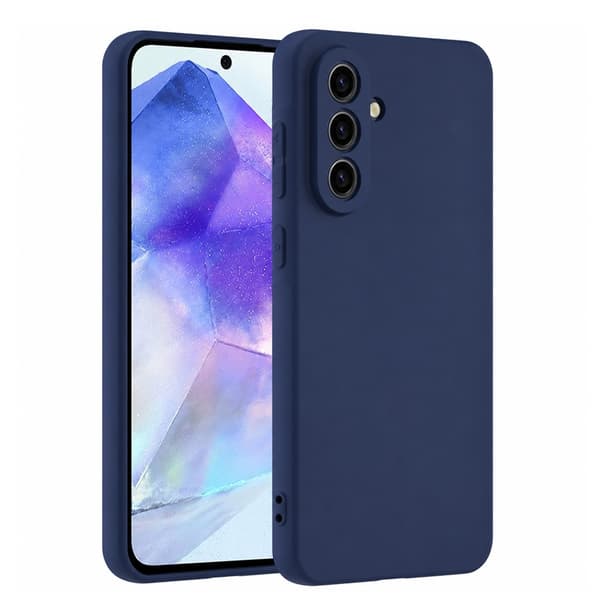 Til Samsung Galaxy A27 5G - Silikone Mat TPU Blødt Cover - Mørkeblå