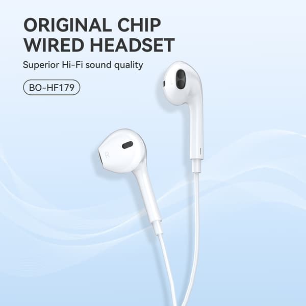 Kompatibel iPhone in-ear hörlurar, iPhone X/11/12/13/14 - Vit