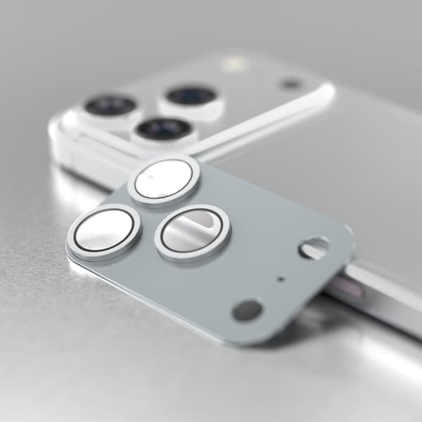 iPhone 18 Pro Max – Etteri Full Kamerabeskyttelse 9H – Sølv