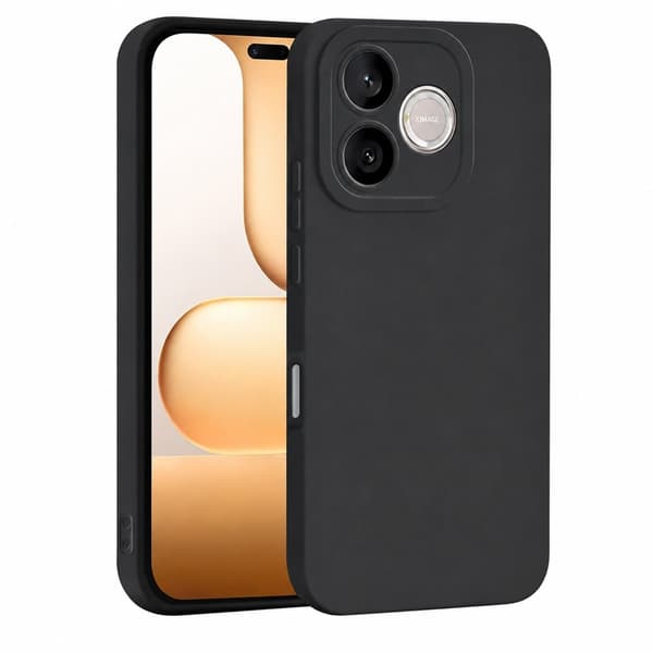 Honor 600 Lite - Mat TPU Blødt Cover - Sort