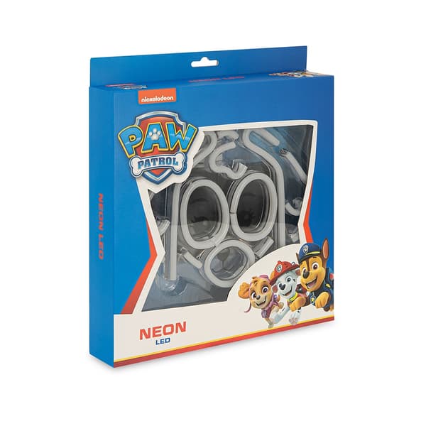 Paw Patrol Neon LED Skye – 25×25 cm med Stativ & USB-strøm