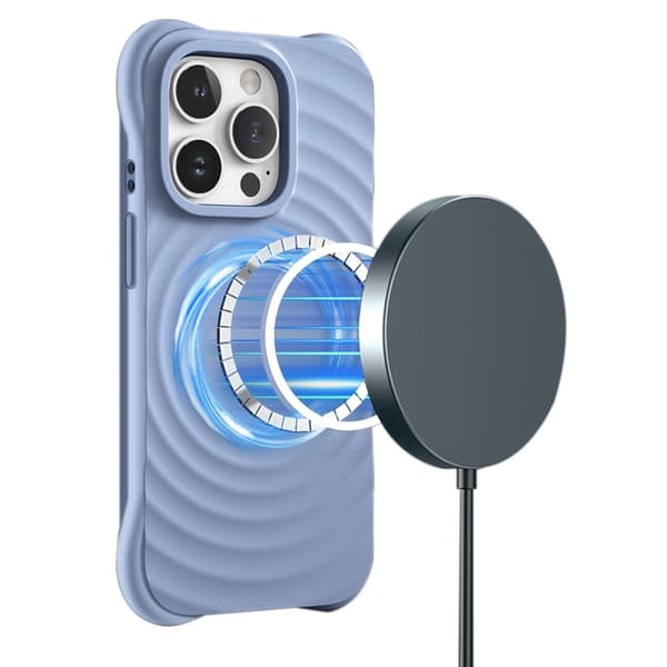 iPhone 15 Pro - MagSafe kompatibel Circle Mag Cover Blå