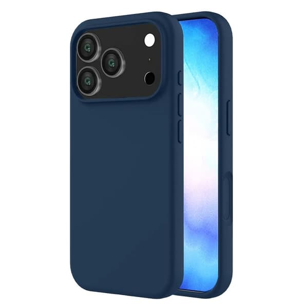 iPhone 17 Pro / iPhone 18 Pro - Mat TPU Blødt Cover - Mørkeblå