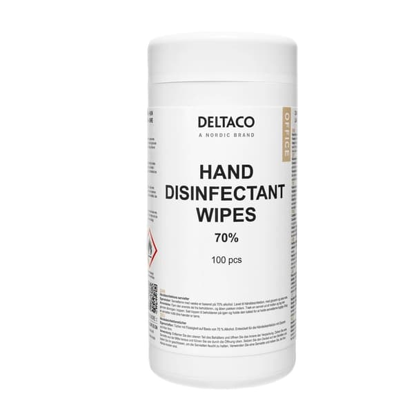 Hånddesinfektionsservietter 100-pak – Aloe Vera & Glycerin – Bløde & Effektive