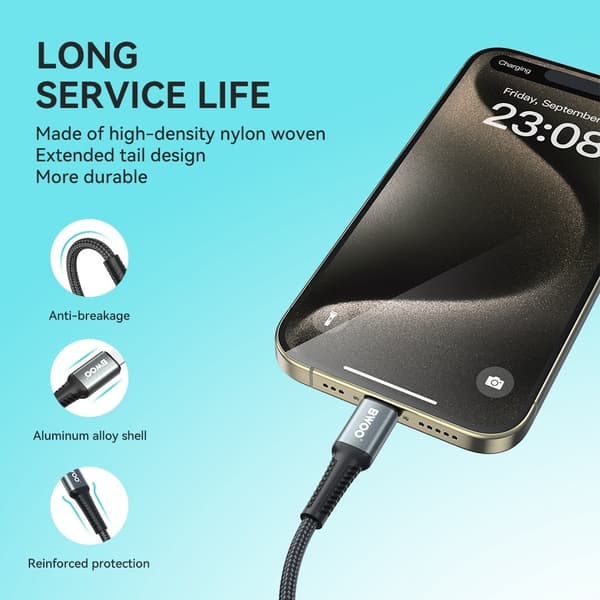 3M Pikalataus 30W kaapeli iPhone 11/12/13/14 USB-C - Lightning