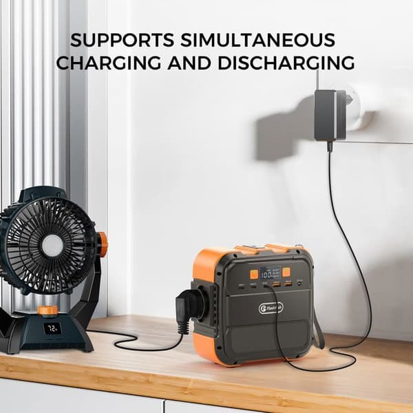 FLASHFISH A101 Bärbar Elstation, Mini Elgenerator 98Wh/120W, USB-C PD Bärbart Batteri för Camping