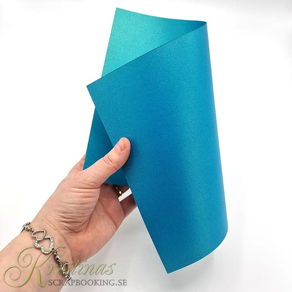 Pärlemo Papper A4 - Turkos - 20 ark - 220g