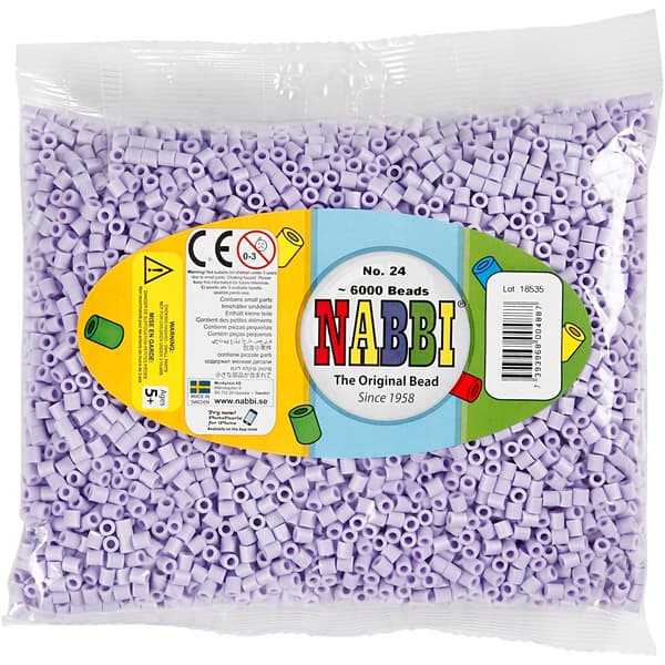 Nabbi Pärlor 6000 st - Syren nr 24 - Medium