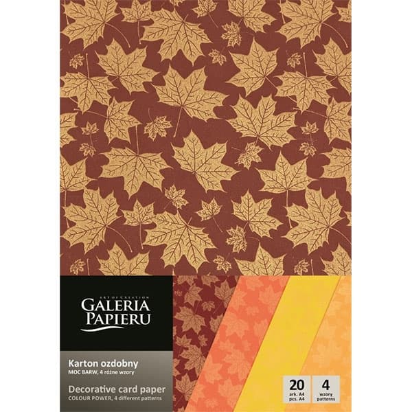 Mönstrade Papper A4 - Colour Power - 20 ark - 200 g