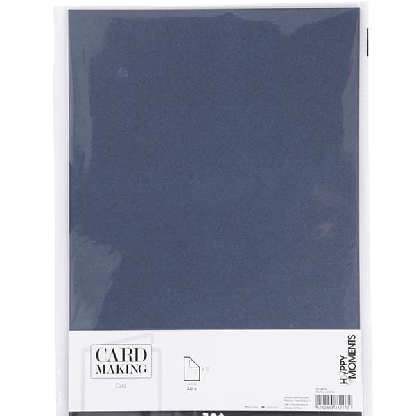 Strukturpapper A4 10 pack - Mörkblå - 220g