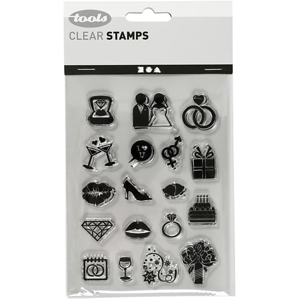 Clear Stamps - Bröllop - 11x15,5 cm