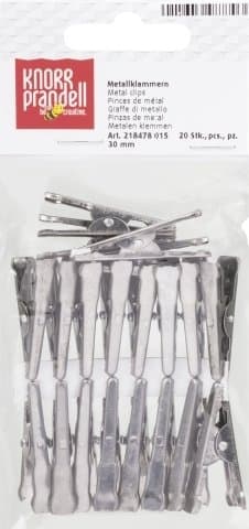 Krokodilnäbb - Silver 3 cm - 20 st