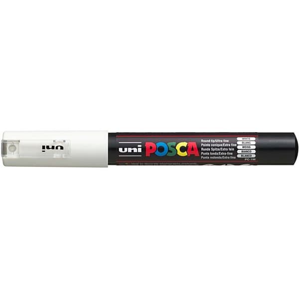 Posca Penna Extra Fine Bullet PC-1M - White - 0,7 mm