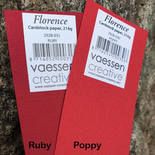 Cardstock Florence 20-pack - Canvas - Ruby Julröd