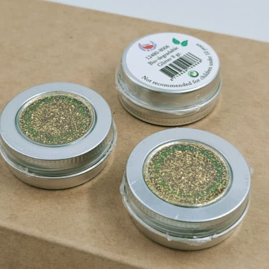 Miljövänligt Bio-Glitter - Guld - 8 gram