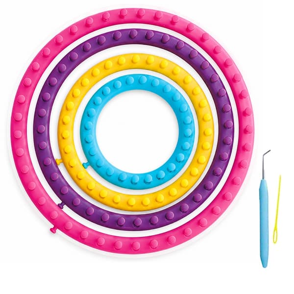 Stickringar 4 storlekar - Knitting Loom - Playbox