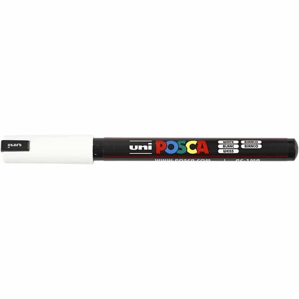 Posca Penna Ultra Fine PC-1MR Pin Type - White