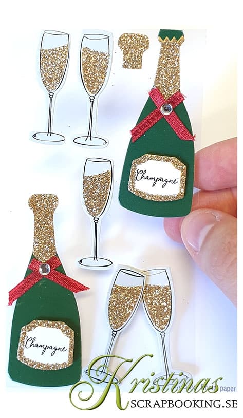 3D Stickers Mix - Champagne - Heyda