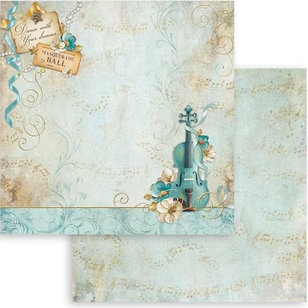 Paper Pad 12x12 Stamperia - Masquerade