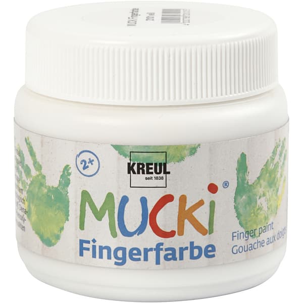Fingerfärg - Vit - 150ml