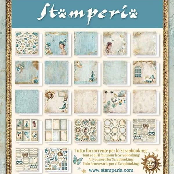 Paper Pack Maxi 12x12 Stamperia - Masquerade