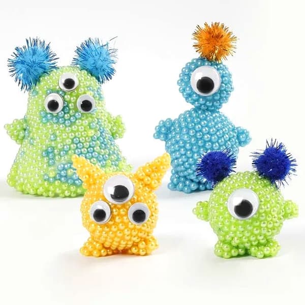 Pompong - 15-40 mm - Glitter Mix - 75 st