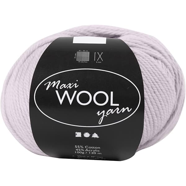 Maxi Wool Ullgarn - Ljusrosa - 100 g