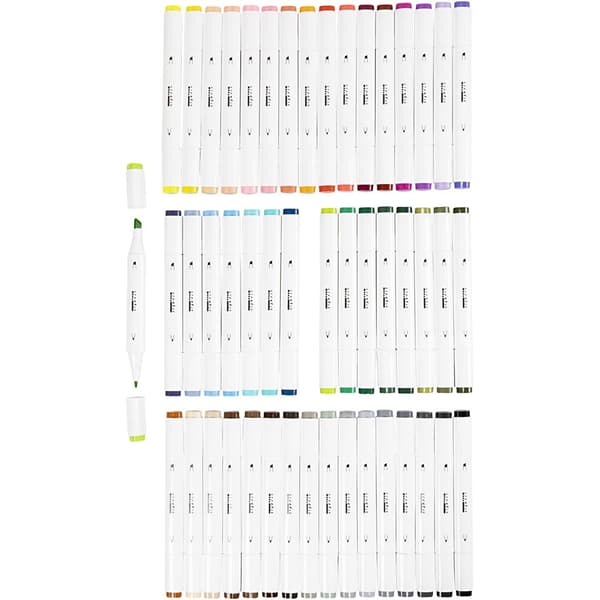 Illustrations Marker - 48 st Tuschpennor - Big Pack