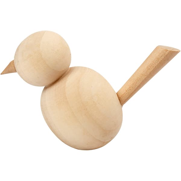 Fågel - H: 7,6 cm - Poppel