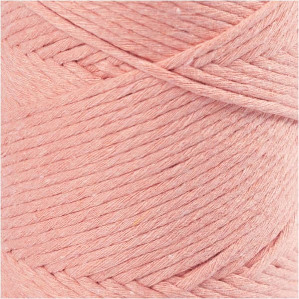 Makramégarn 2 mm - Rosa - 198 m - 330 g
