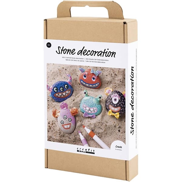 Pysselkit För Barn - Måla Och Dekorera Stenfigurer