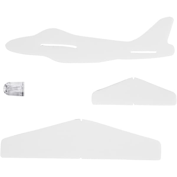 Flygplan av skumplast - 19x17,5 cm - 2 st