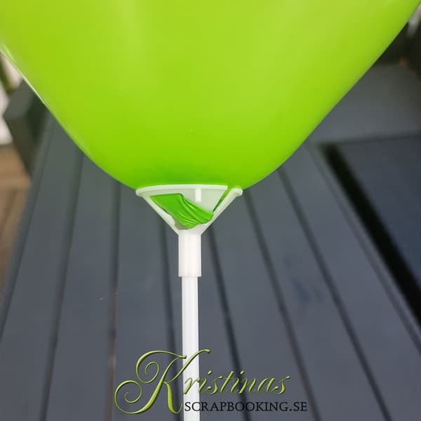 Ballongpinne - Transparent - 35 cm - 6 st