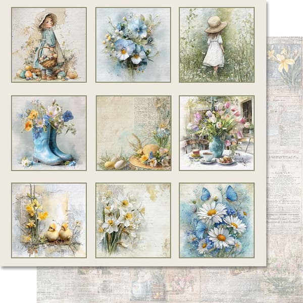 Paper Pad 12x12 - Hello Spring - Reprint